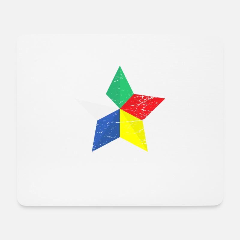 Beunruhigter Stern der Drusen-Leute. - Mousepad (Querformat) - Weiß