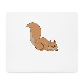 Eichhörnchen - Eichhörnchenfan - Schlafen - Mousepad (Querformat) - Weiß - Vorne