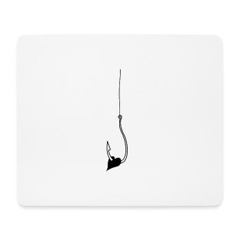 Heart hook love - Mouse Pad (horizontal) - white - Front