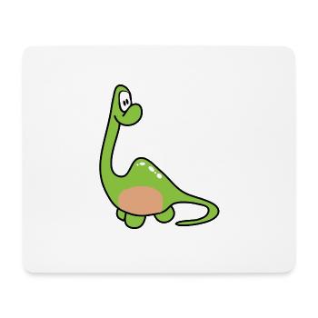 Dinosaurier Kinder Dino - Mousepad (Querformat) - Weiß - Vorne