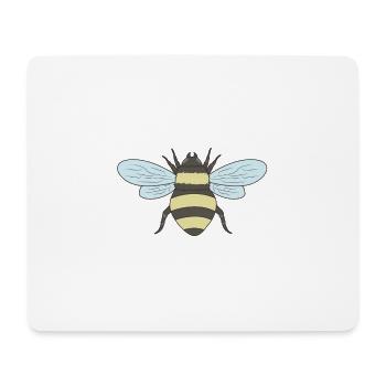 Biene - Mousepad (Querformat) - Weiß - Vorne