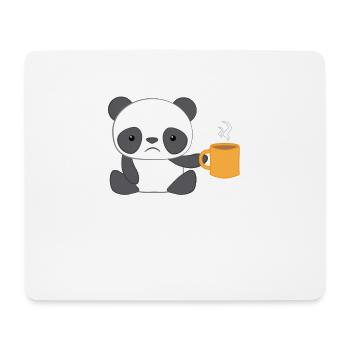 Panda - Panda T-Shirt - Panda Motif - Morning Muffle - Mouse Pad (horizontal) - white - Front