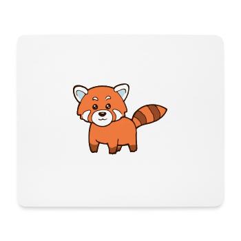 Roter Panda - Mousepad (Querformat) - Weiß - Vorne