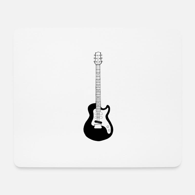 Gitarre - Mousepad (Querformat) - Weiß