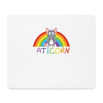 Cadeau de licorne de rat de Raticorn - Tapis de souris (format paysage) - blanc - Devant