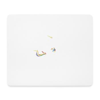 C'est mon cadeau de licorne de chemise de yoga - Tapis de souris (format paysage) - blanc - Devant
