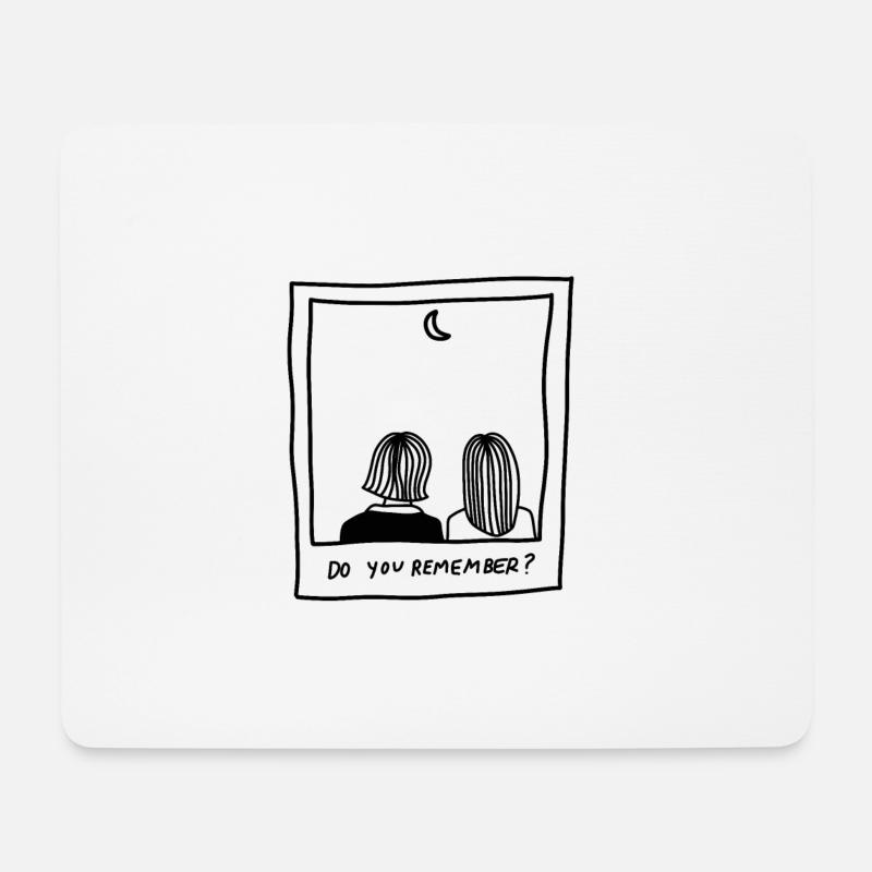 do you remember - Erinnerungen - Mousepad (Querformat) - Weiß