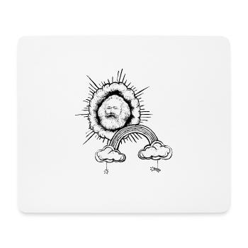 Karl Marx - Tapis de souris (format paysage) - blanc - Devant
