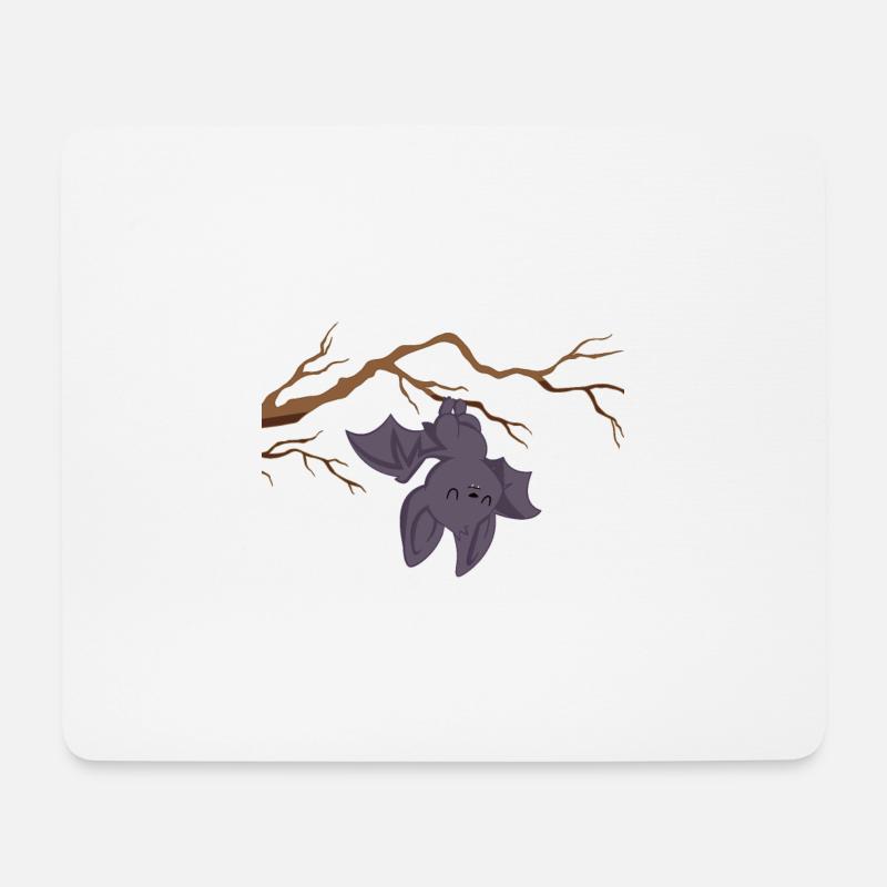 Fledermaus - Fledermaus T-Shirt - Faulenzer - Mousepad (Querformat) - Weiß