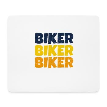 Motard, motocyclette - Tapis de souris (format paysage) - blanc - Devant