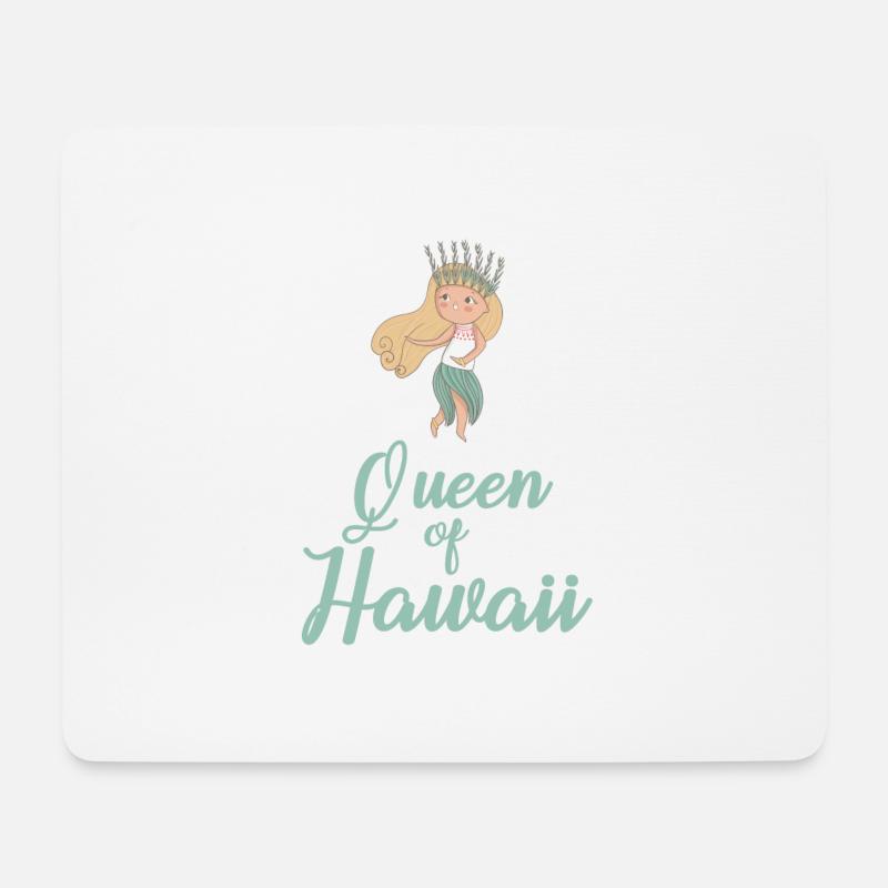 Hawaii Mädchen - Mousepad (Querformat) - Weiß