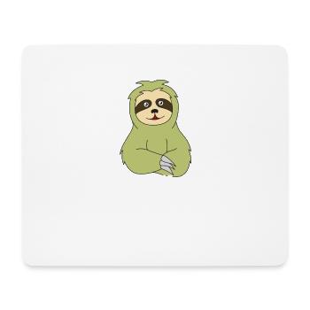 Paresseux mignon conception tshirt mon esprit animal - Tapis de souris (format paysage) - blanc - Devant