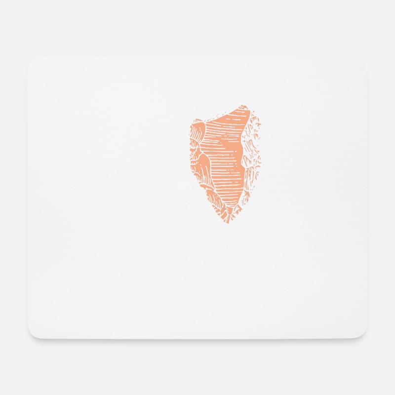 Liebe Archäologie Retro Stein - Mousepad (Querformat) - Weiß