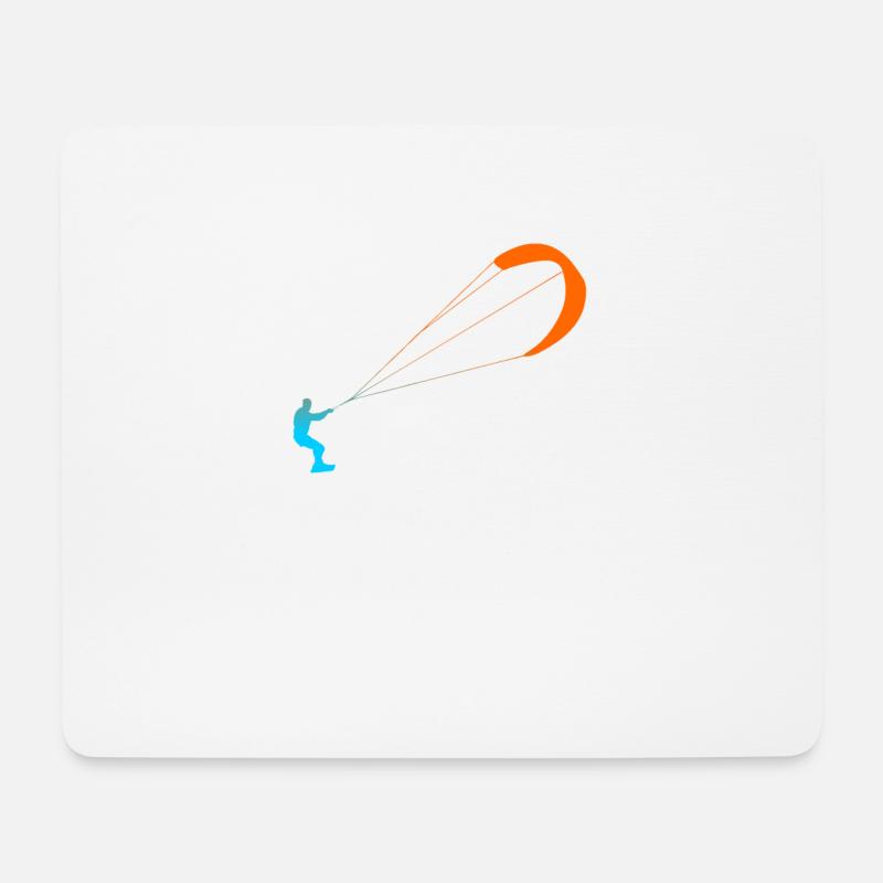 Kitesurfer - Mousepad (Querformat) - Weiß