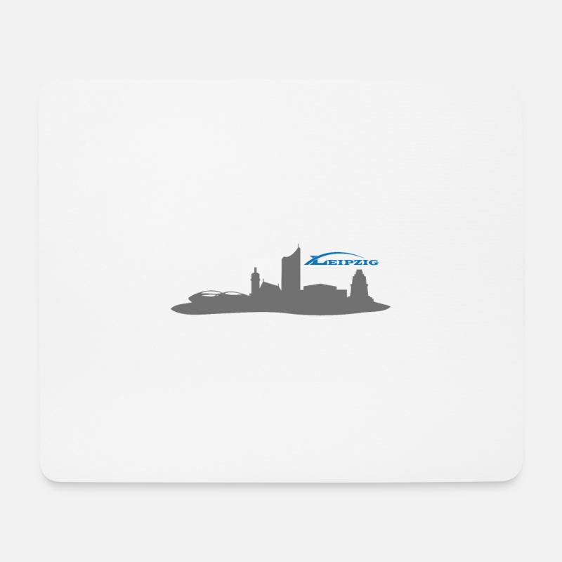Leipzig - Mousepad (Querformat) - Weiß