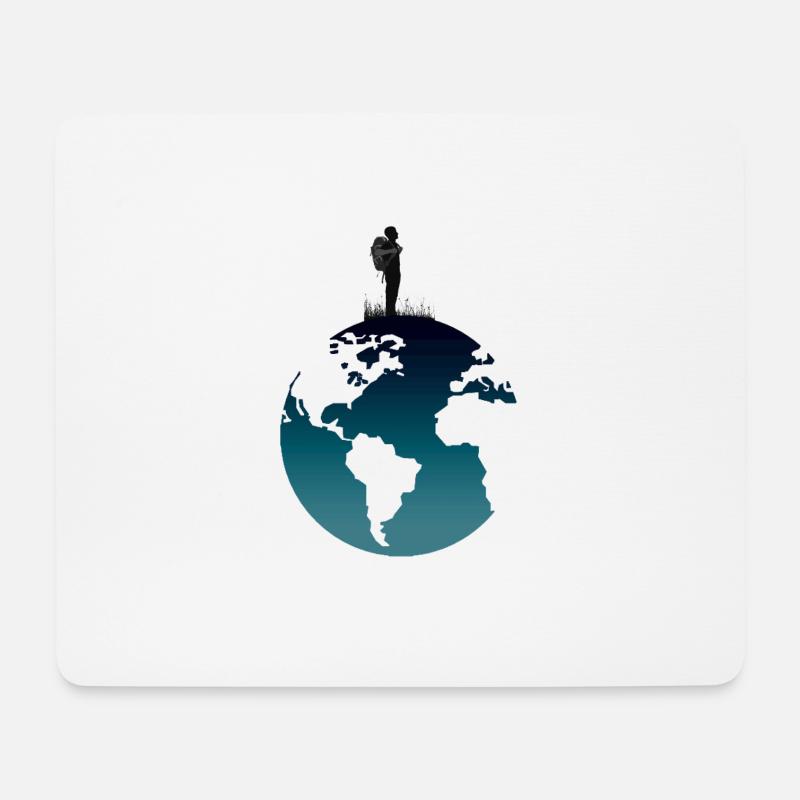 Travel Weltreise Urlaub Reisen - Mousepad (Querformat) - Weiß
