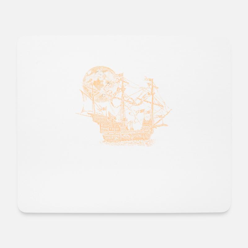 Schiff Pirat Segelschiff Kapitän See Geschenk - Mousepad (Querformat) - Weiß