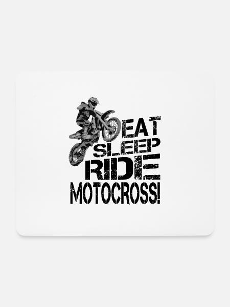 Motocross Motorrad Bike Stunt Motorsport Geschenk - Mousepad (Querformat) - Weiß