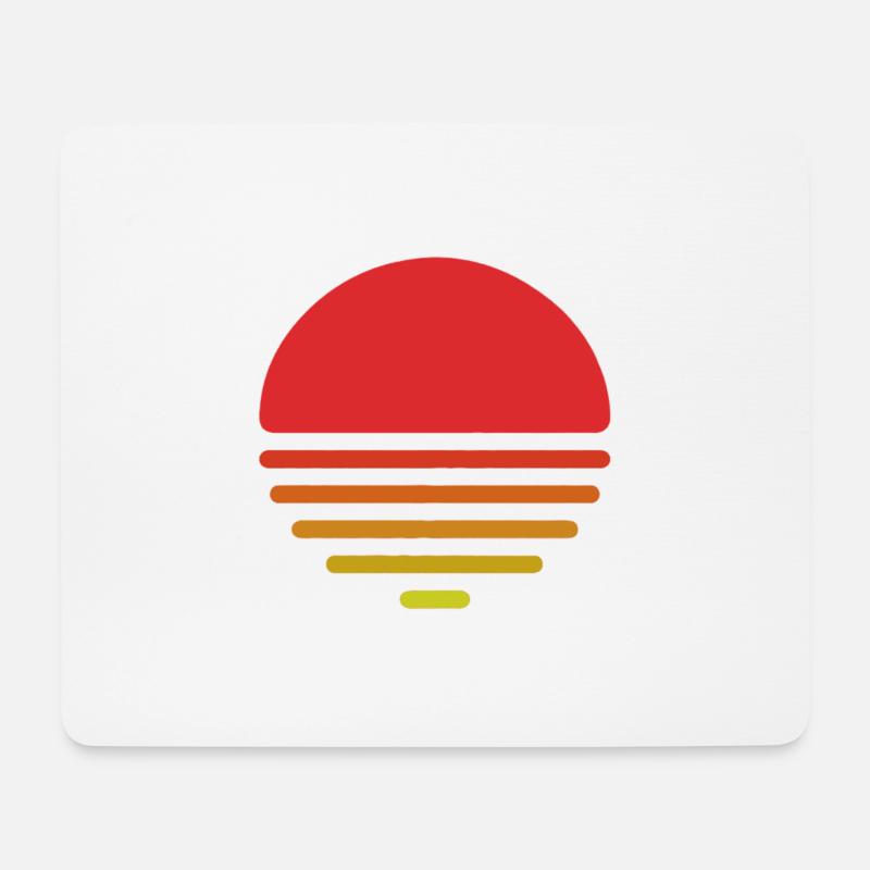 Sonnenuntergang - Mousepad (Querformat) - Weiß