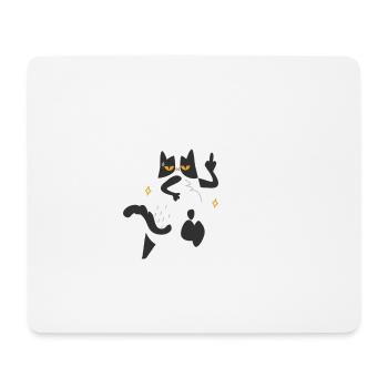Fluff Sie das Welt Shirt - Funny Cat Kitten - Mousepad (Querformat) - Weiß - Vorne