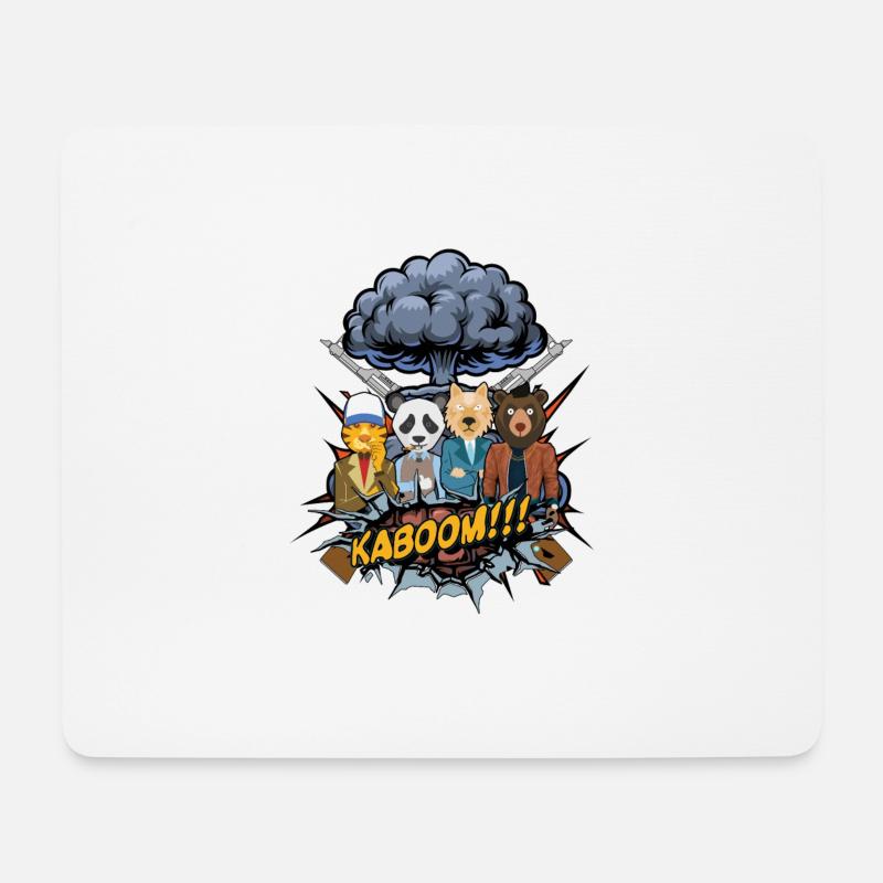 The Pet Team - Mousepad (Querformat) - Weiß