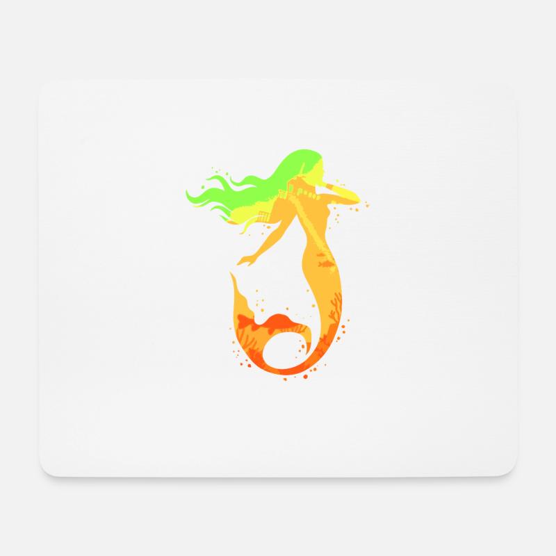 Meerjungfrau Seejungfrau Nixe Märchen - Mousepad (Querformat) - Weiß