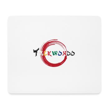 Funny Taekwondo shirt Gift for martial art lovers - Mouse Pad (horizontal) - white - Front