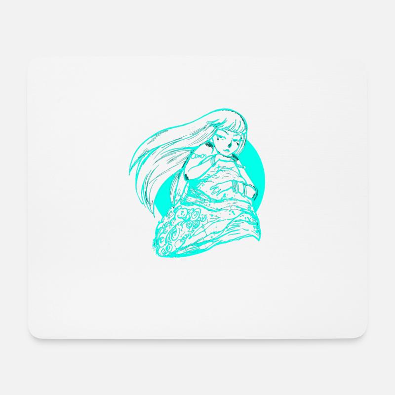 Meerjungfrau Seejungfrau Nixe Märchen - Mousepad (Querformat) - Weiß