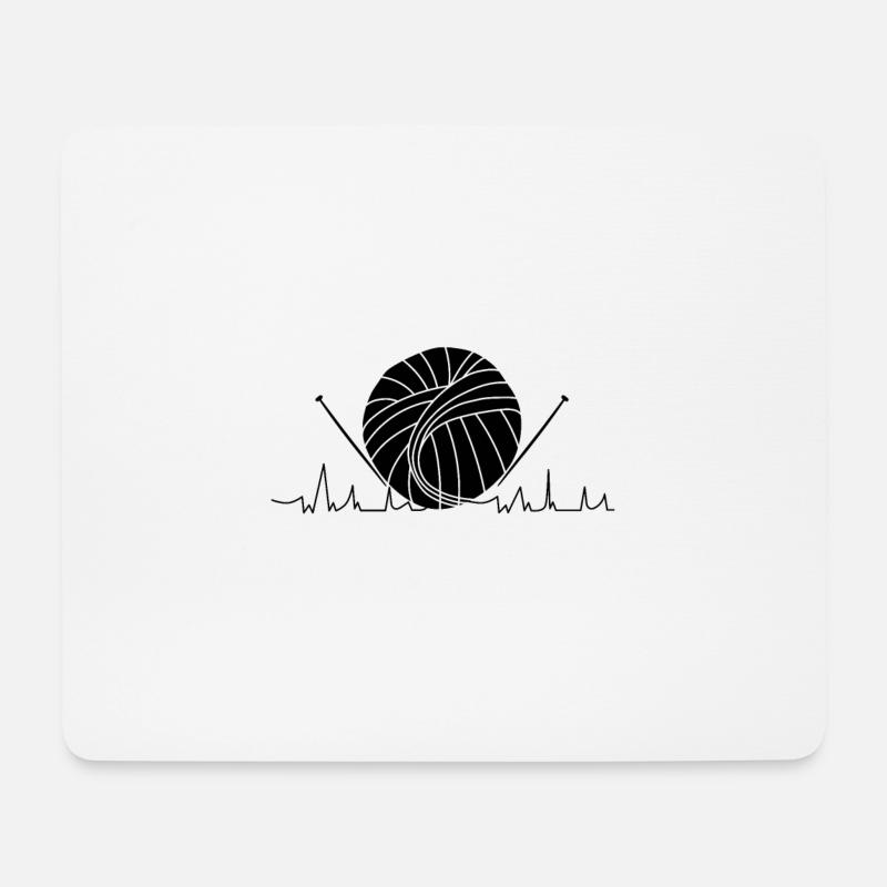 Stricken - Mousepad (Querformat) - Weiß