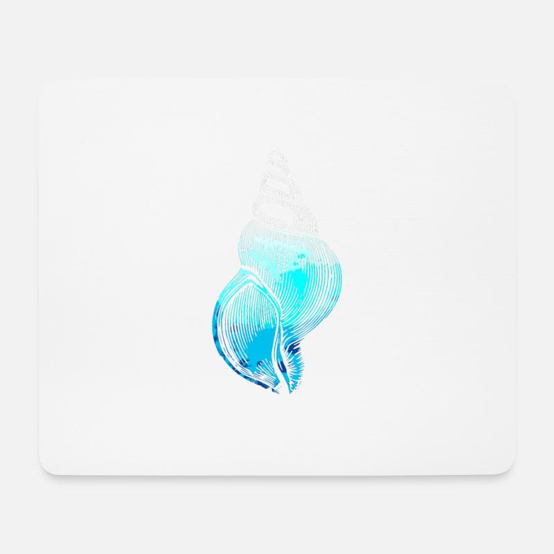 Muschel unter Wasser Meeresleben Tiefsee Meer - Mousepad (Querformat) - Weiß