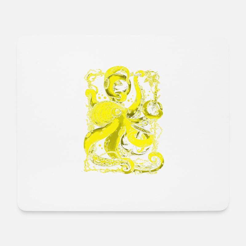 Tintenfisch Oktopus Krake unter Wasser Meer - Mousepad (Querformat) - Weiß