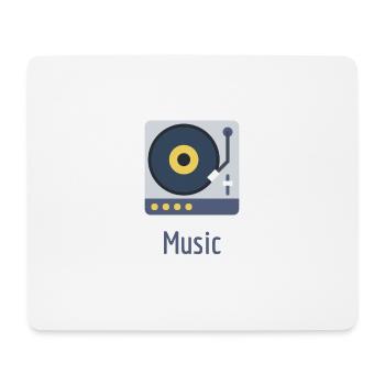 Music Music - Mouse Pad (horizontal) - white - Front