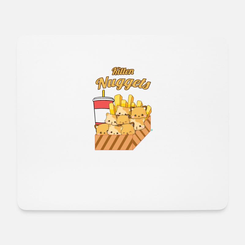 Kitten Nuggets Kitten Chicken Nuggets Gift - Mouse Pad (horizontal) - white