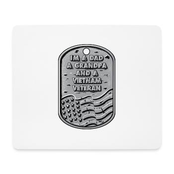 Ich bin ein Vater, ein Großvater und ein Vietnam-Veteranenhemd - Mousepad (Querformat) - Weiß - Vorne
