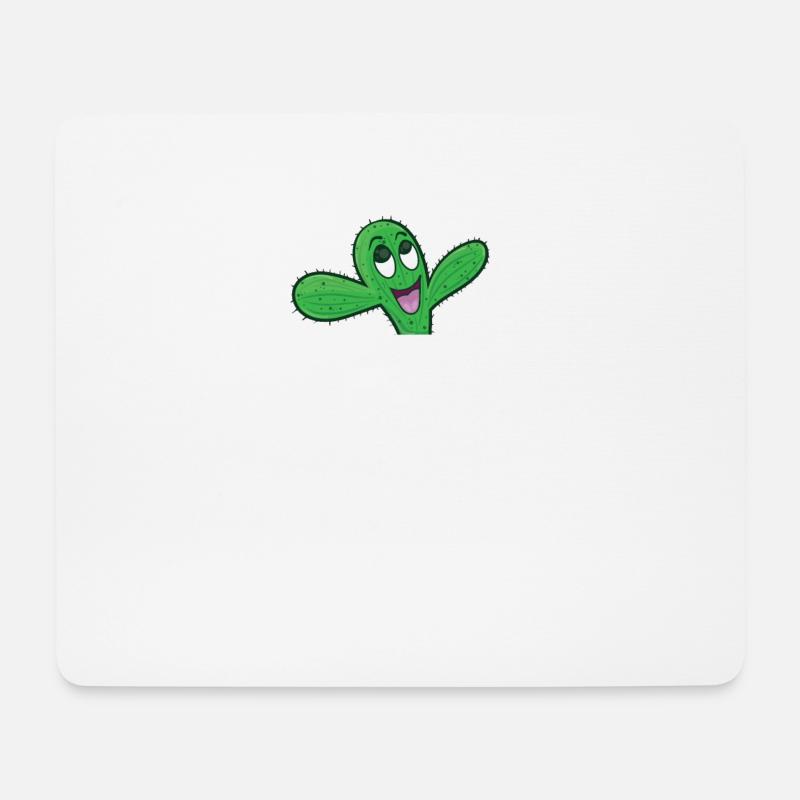 Kaktus - Mousepad (Querformat) - Weiß