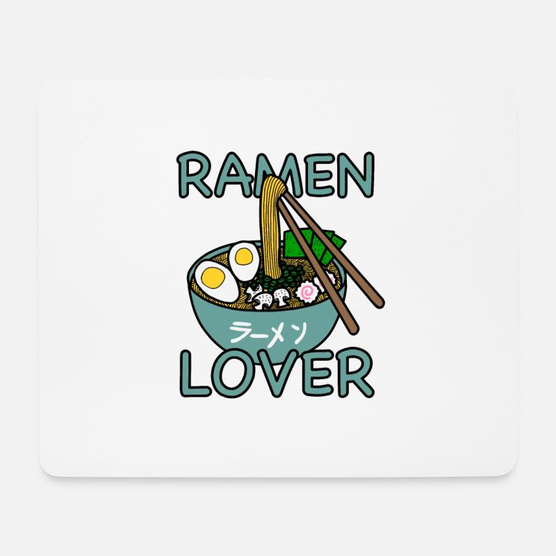 Ramen Lover - - - I Love Ramen - Mousepad (Querformat) - Weiß