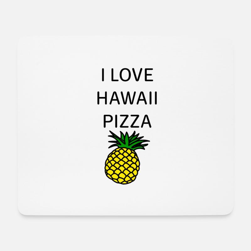 Hawaii pizza - Mouse Pad (horizontal) - white