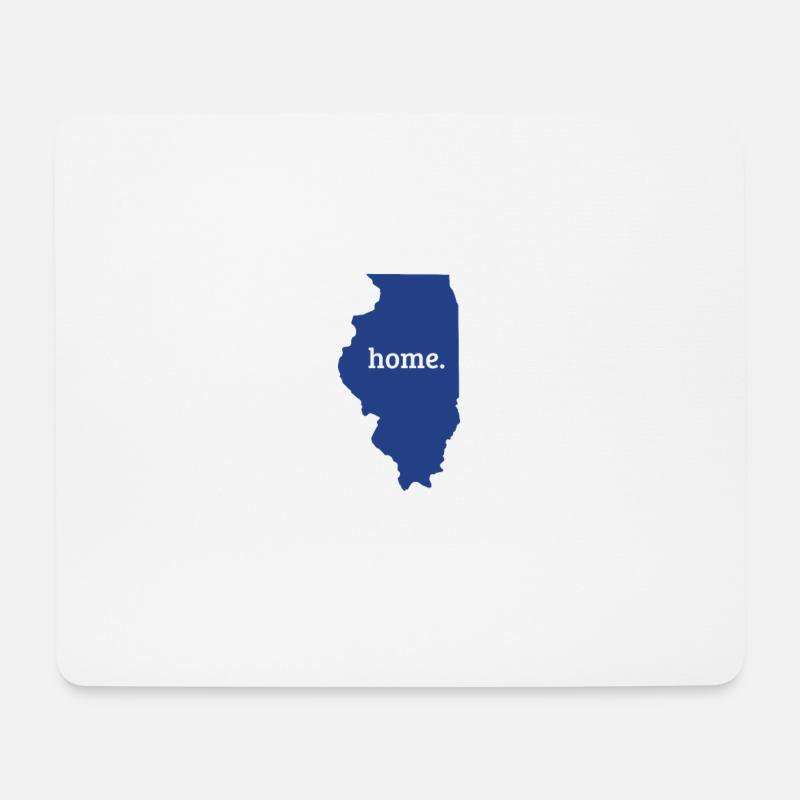 Illinois - Mousepad (Querformat) - Weiß