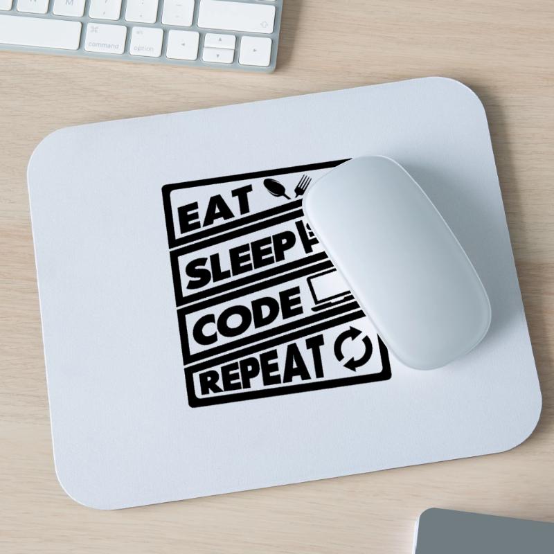 Eat Sleep Code Recurrence | encoder Mouse Pad (horizontal)