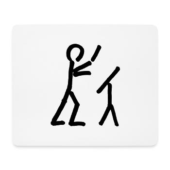 Dirigent an Dirigierpult - Mousepad (Querformat) - Weiß - Vorne