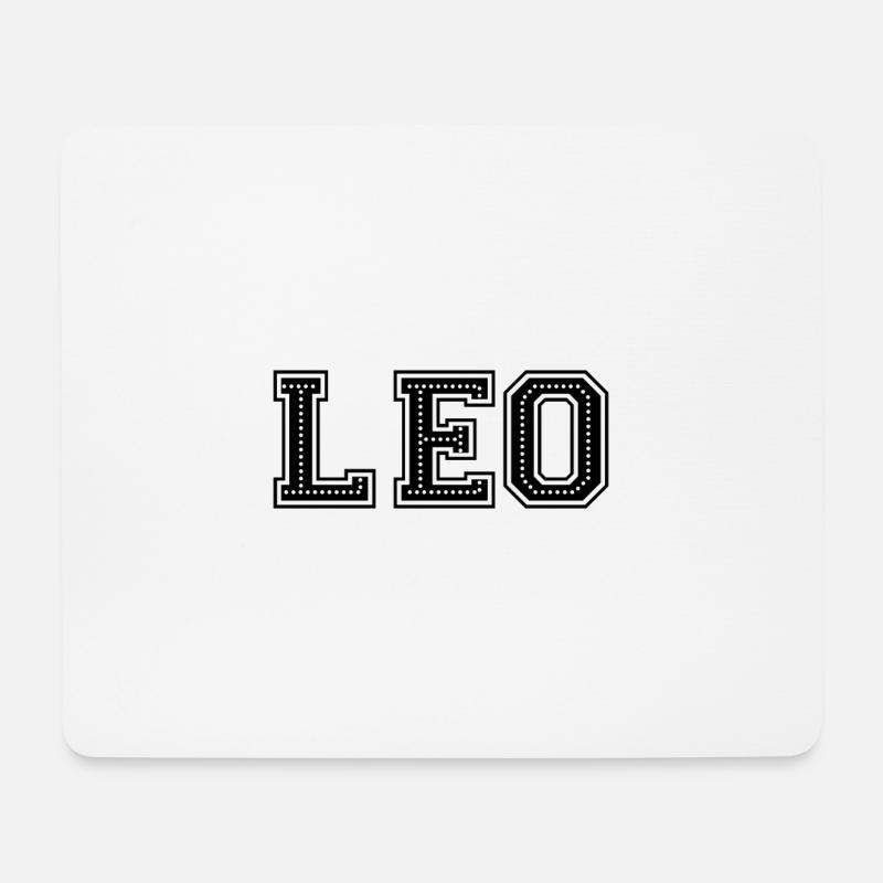 Leo - Mousepad (Querformat) - Weiß
