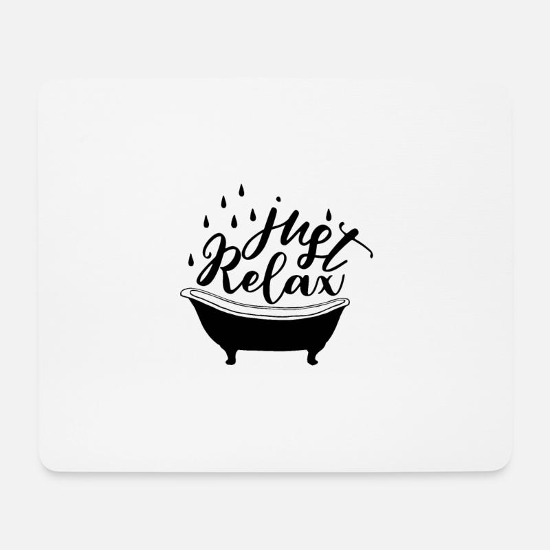 JUST RELAX - Mouse Pad (horizontal) - white