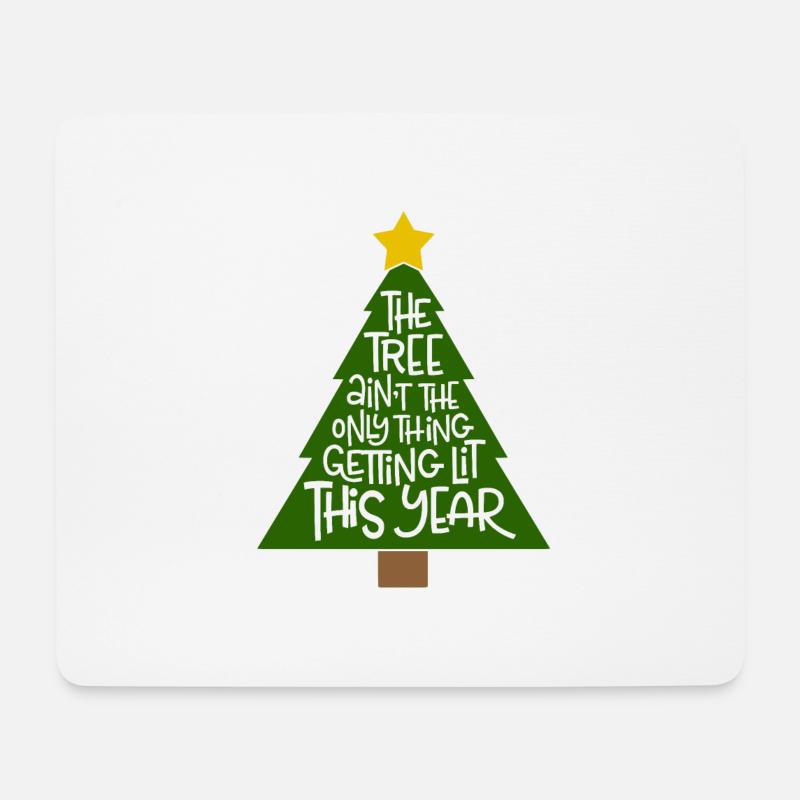 Christmas Tree - Christmas Tree Star Saying - Mouse Pad (horizontal) - white