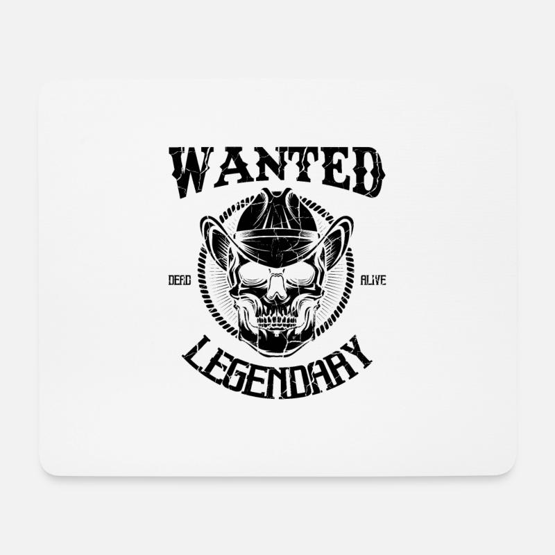 Wanted Vintage - Mousepad (Querformat) - Weiß