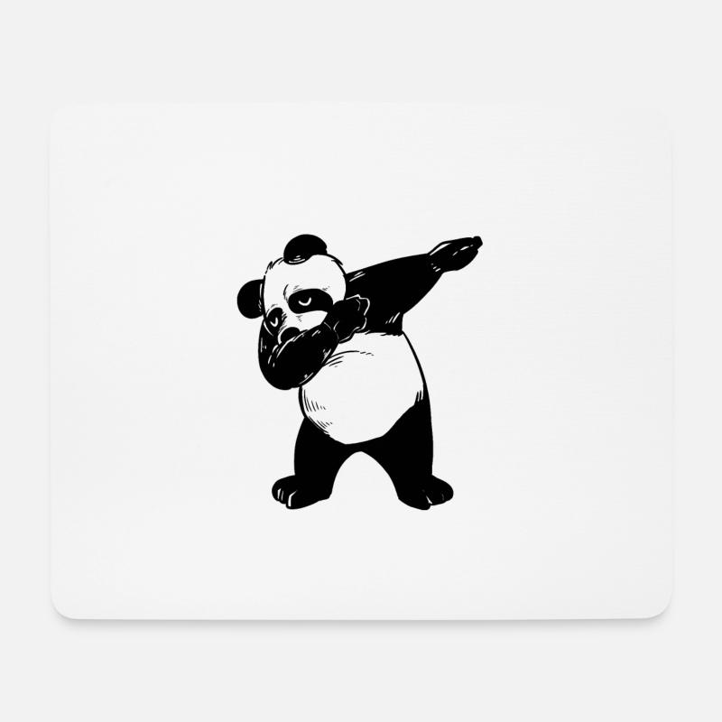 Panda - Mousepad (Querformat) - Weiß