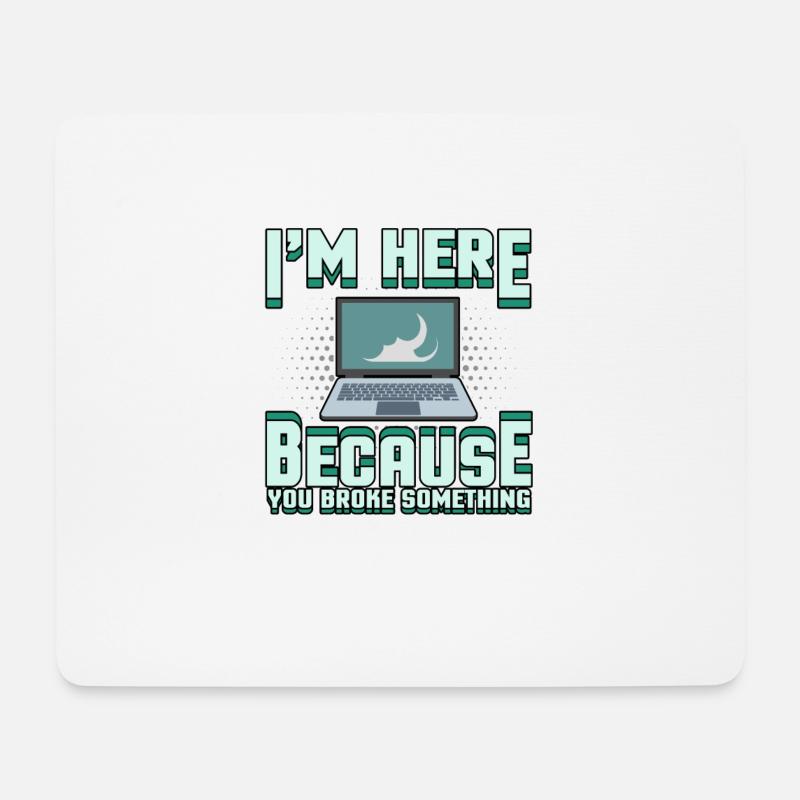Tech support Computer problem Bug computer scientist - Mouse Pad (horizontal) - white