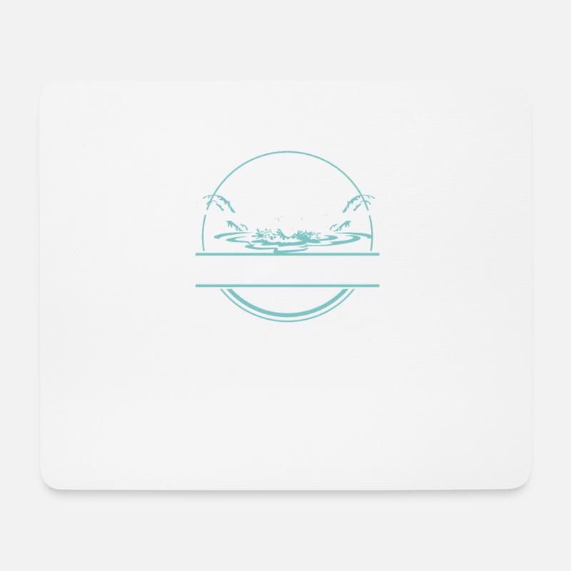 Schwimmen Lustige Sprueche Geschenkidee - Mousepad (Querformat) - Weiß