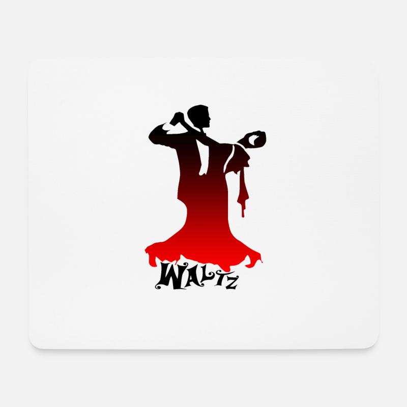 Wiener Walzer tanzen - Mousepad (Querformat) - Weiß