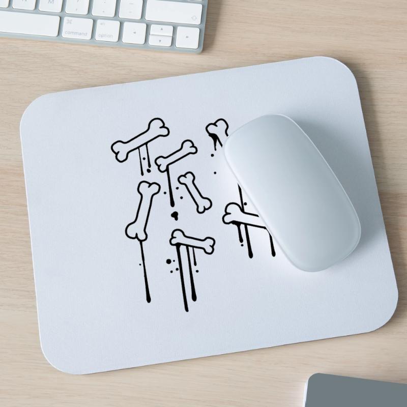 graffiti drops bones pattern dead many skeleton Mouse Pad (horizontal)