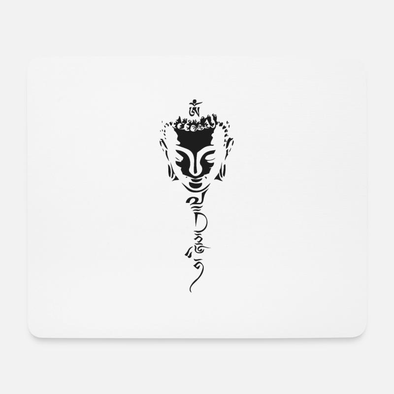 Buddhism - Mouse Pad (horizontal) - white